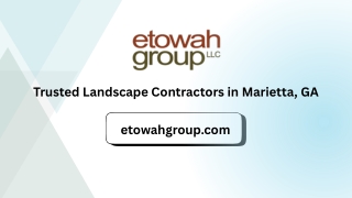 Professional Landscape Contractors in Marietta, GA