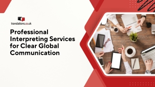 Professional Interpreting Services for Clear Global Communication
