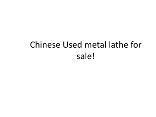 Chinese Used Lathe for sale