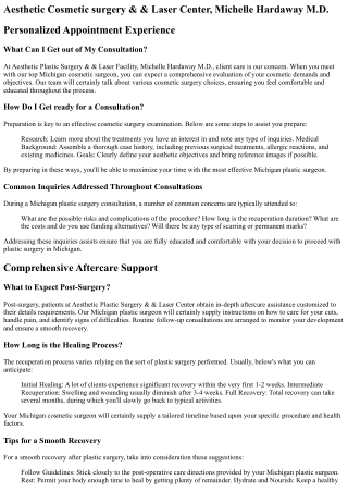 Michigan Plastic Surgery