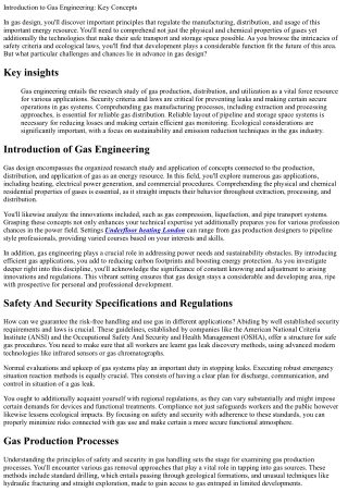 Introduction to Gas Engineering: Secret Concepts