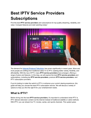 Best IPTV Service Providers Subscriptions (1)