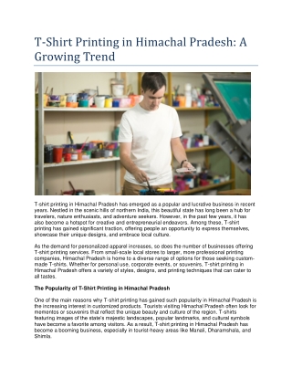 T-Shirt Printing in Himachal Pradesh A Growing Trend (2)