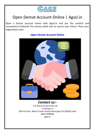 Open Demat Account Online | Agssl.in