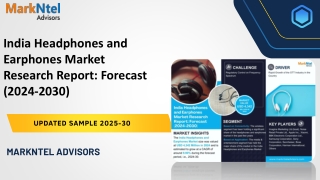 India Headphones and Earphones Market Research Report: Forecast (2024-2030)