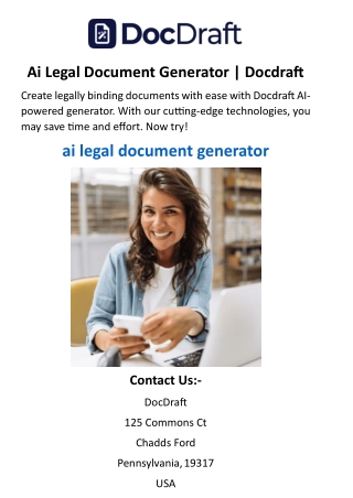 Ai Legal Document Generator