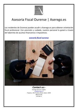 Asesoria Fiscal Ourense | Aserego.es