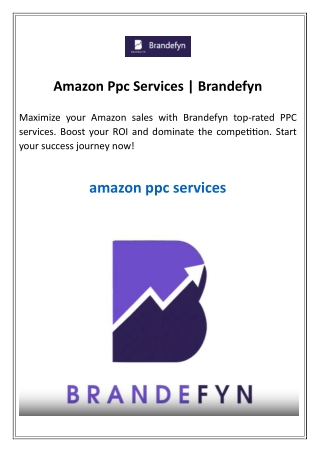 Amazon Ppc Services
