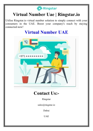 Virtual Number Uae | Ringstar.io