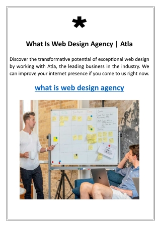 What Is Web Design Agency