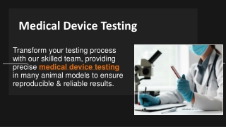 Medical Device Testing