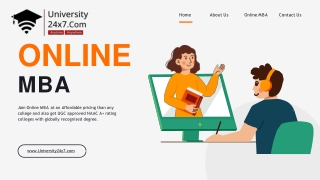 Do an online MBA from top universities