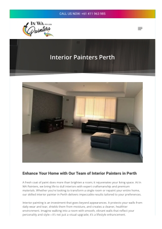 Interior Painters Perth