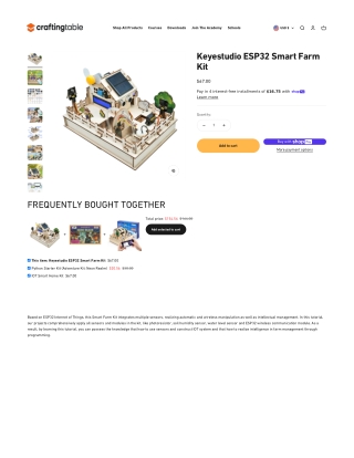 Keyestudio ESP32 Smart Farm Kit | CraftingTable