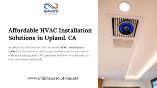 Affordable HVAC Installation Solutions in Upland, CA