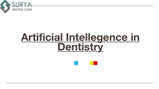 Artificial Intellegence In Dentistry - Surya Dental Care