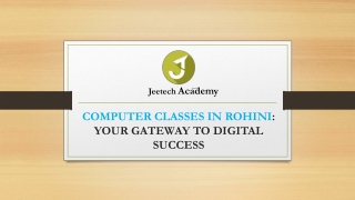 Computer Classes in Rohini
