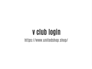 V Club Login