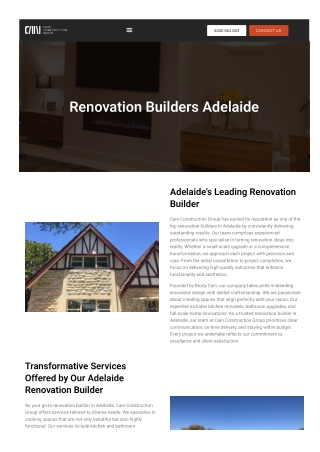 Renovation Builders Adelaide