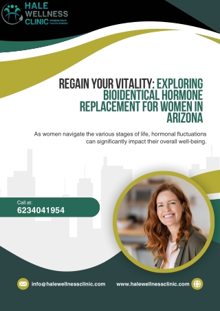 Regain Your Vitality Exploring Bioidentical Hormone Replacement for Women in Arizona