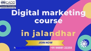 Digital marketing course in jalandhar