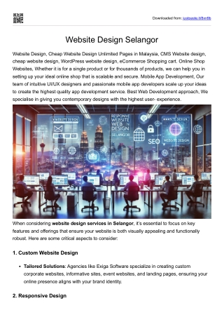 Website Design Selangor