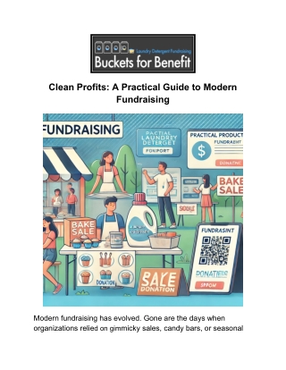 Clean Profits - A Practical Guide to Modern Fundraising