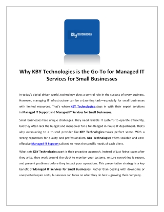 Small business help desk