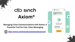 Managing Crisis Communications with Axiom A Powerful Tool for Fast, Clear Messaging