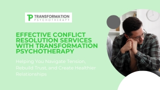 Professional Conflict Resolution Services & Therapy for Healthy Relationships