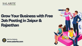 Grow Your Business with Free Job Posting in Jaipur & Rajasthan