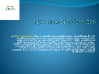 Trio Property Buyers