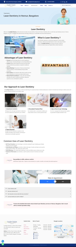 Laser Dentistry in Hennur, Bangalore