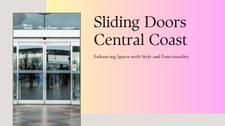 Sliding Doors Central Coast-