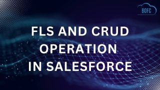 Perform FLS and CRUD Operations in Salesforce with BOFC
