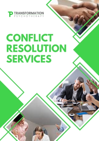 Find Clarity and Peace Through Expert Conflict Resolution Therapy