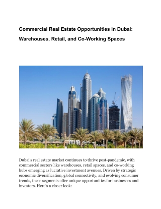 Commercial Real Estate Opportunities in Dubai_ Warehouses, Retail, and Co-Working Spaces