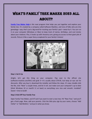 What’s Family Tree Maker 2023 All About?