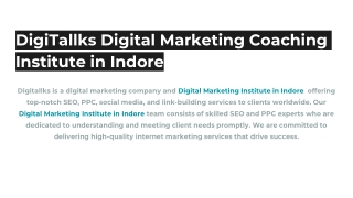 DigiTallks Digital Marketing Coaching Institute in Indore (2)
