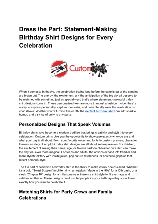 Dress the Part_ Statement-Making Birthday Shirt Designs for Every Celebration