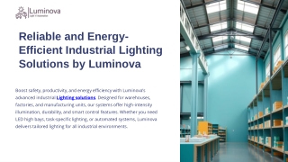 High-Performance Industrial Lighting Solutions for Modern Facilities