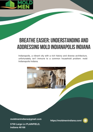 Breathe Easier Understanding and Addressing Mold Indianapolis Indiana