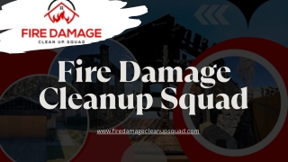 Fire Damage Cleaning
