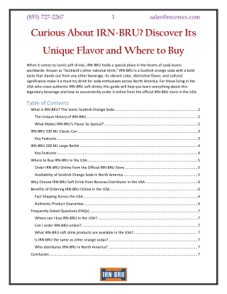 Curious About IRN-BRU Discover Its Unique Flavor and Where to Buy