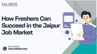 How Freshers Can Succeed in the Jaipur Job Market