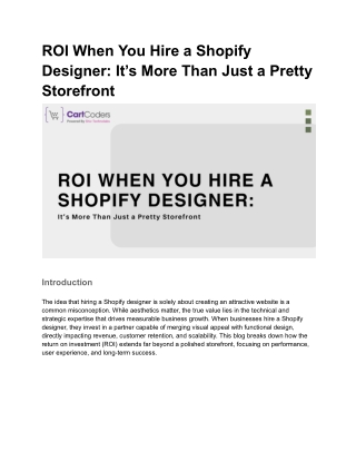 ROI When You Hire a Shopify Designer_ It’s More Than Just a Pretty Storefront