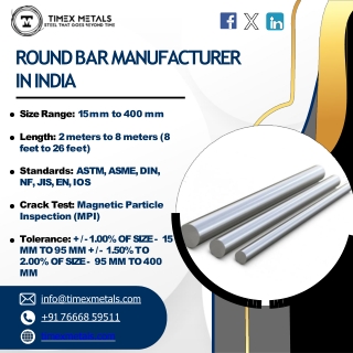 Round Bar | Fin Tube | Electropolished Pipe | Fasteners - Timex Metals