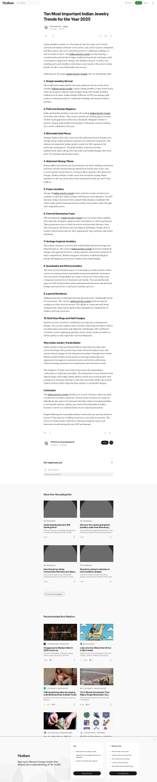 Indian Jewelry Trends