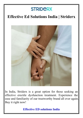 Effective Ed Solutions India | Striderx