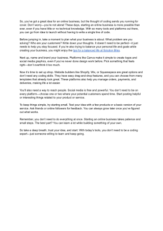 From Idea to Launch_ How to Build an Online Business with Minimal Coding